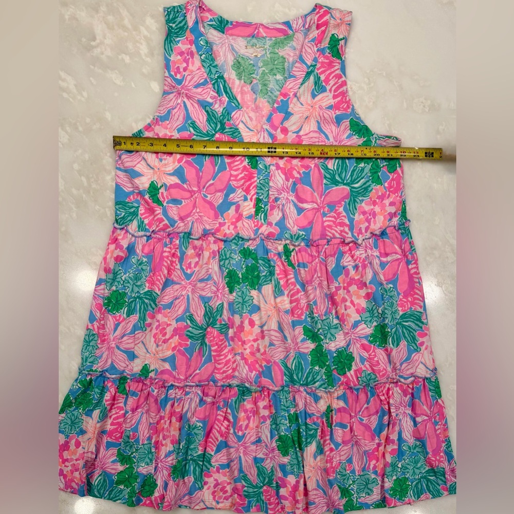 Lilly Pulitzer Lorina V-Neck Dress “Multi Lions Lair” Sz. XXL - Picture 12 of 16